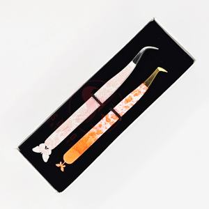 Pinzas para Pestañas de Volumen para Mujer, de Acero Inoxidable, Calidad Premium Profesional, Diseño de Mariposa Hecho a Mano, Sostenible - Product Image 5