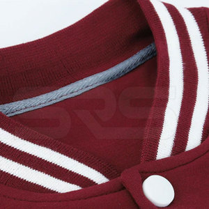 High Quality Quick Dry Breathable Winter Letterman Jacket for Men with Stand Collar and Front Logo Custom Design Street Wear - Product Image 2