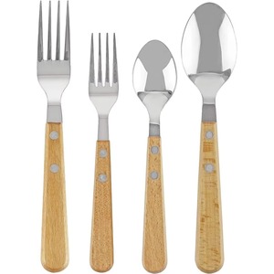 Juego de 4 cubiertos de acero inoxidable, cubiertos, cuchara, cuchillo, tenedor, perfecto para la Mesa de la cocina, los mejores precios, acabado en Color plateado - Product Image 4