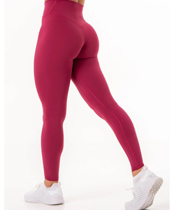 Mallas deportivas de cintura alta para mujer a la moda, mallas deportivas sin costuras para gimnasio, correr, Yoga, estilo sólido para uso informal - Product Image 6