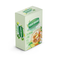 Thé instantané en poudre aux fruits de la passion 100% naturel 3in1 Poudre de jus instantané 15g par sachet Mélange de thé personnalisé Thé glacé au jasmin et à la lime