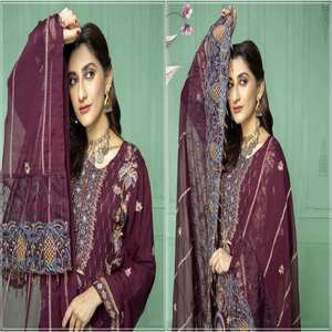 Heavy Embroidery Work Pakistani Salwar Kameez Beautiful Dresses Luxury Dresses <b>Indian</b> and Pakistani Whole Sale <b>Top</b> Selling Suits - Product Image 2
