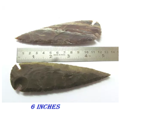 Gros pierre naturelle meilleure qualité indien guérison fantaisie jaspe pointes de flèches 4 à 10 pouces pointes de flèches en vrac à vendre - Product Image 3