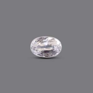 Piedra Preciosa de Ágata Facetada con Circonita Blanca de 7.2 Quilates, Corte Ovalado, Sintética, Pulida, con Tratamientos Térmicos, Rebanada de 8 mm para Joyería - Product Image 1