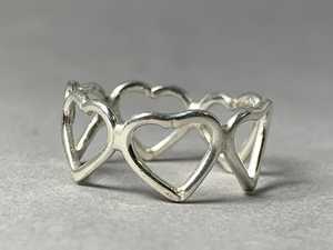 คุณภาพสูงแฟชั่นแหวนหัวใจเงินสเตอร์ลิง925เครื่องประดับวินเทจทำด้วยมือเครื่องประดับเงินสำหรับงานแต่งงานดีไซน์หัวใจขายส่ง - Product Image 5