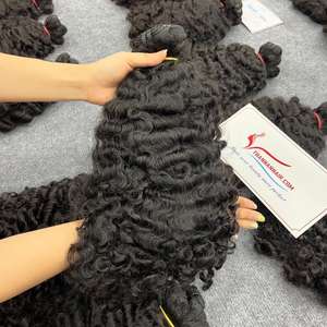 ผมมนุษย์ยาวหยักศกยาวสั่งซื้อจำนวนมากมัดสองชั้น - Product Image 6