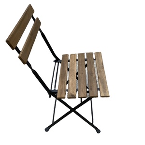 Ensemble de meubles de jardin en maille imperméable moderne Tables de salle à manger bistro en bois pour l'extérieur Chaises pour restaurant, hôtel, entrée, hôpital - Product Image 2