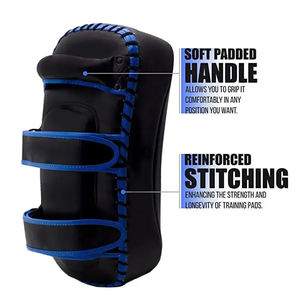 Vente en gros personnalisé OEM Muay Thai Kick Pads Protecteur de boxe Rembourrage lourd Thai Pads Arts martiaux Taekwondo Training - Product Image 6