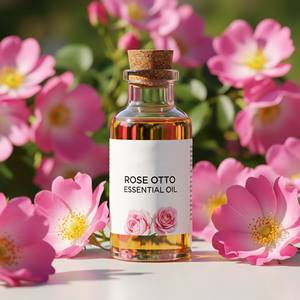 Fuente de fábrica Rose Otto Aceite esencial OEM ODM Etiqueta privada Vapor Destilado Rosa Búlgara para el cuidado de la piel Fragancia para el cuidado del cabello - Product Image 1