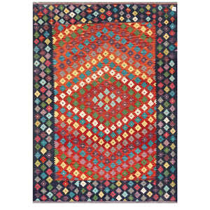 พรมไมมาณา อัฟกานิสถาน คิลิม ขนาด 245 x 176 ซม. ชุดพรมปูพื้น - Product Image 1