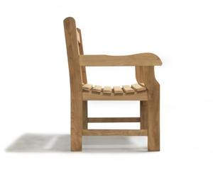 Banc de parc en teck massif de qualité supérieure, résistant à l'eau, mobilier d'extérieur durable pour hôpital, école, hôtel et restaurant - Product Image 2