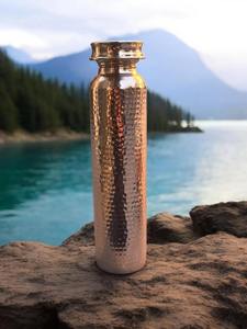 Direct Factory Supply Handcrafted Pure <b>Copper</b> <b>Water</b> <b>Bottle</b> with Smooth Finish for Detox and Immunity Available for Export Price - Product Image 4