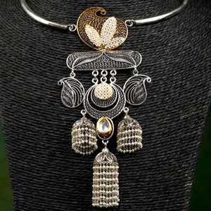 Meilleure vente Ramanee Hasli Haar accessoire de mariage de haute qualité boîte classique chaîne avec motif géométrique fournisseur indien direct - Product Image 1