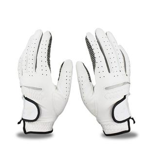 Gants de golf respirants antidérapants personnalisés pour hommes Fermeture à bouton Haute qualité Peau de mouton pour les sports de plein air Main gauche-Marque personnalisée - Product Image 1