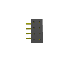 Connecteur de carte à carte à angle droit SQT-104-01-L-D-RA, pas de 2,0 mm, traversant, pour montage sur circuit imprimé - Product Image 5
