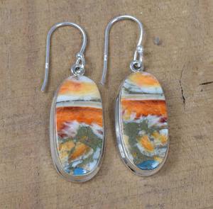 หอยนางรมทองแดงเทอร์ควอยส์925เงินสเตอร์ลิงต่างหูอัญมณีธรรมชาติ December เดือน birthstone เครื่องประดับทำด้วยมือของขวัญสำหรับเธอ - Product Image 2