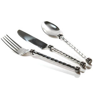 Ensembles de couverts décoratifs faits à la main en métal en laiton pur maison hôtel restaurant vaisselle restauration service couverts ensembles - Product Image 4