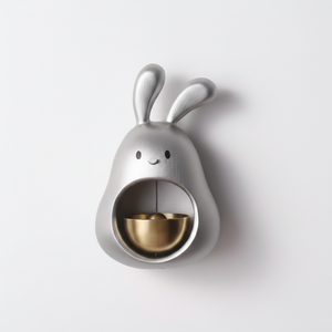 Sonnette magnétique de luxe en métal, carillon artisanal Art Déco en forme d'animal, cloche suspendue pour entrée de maison, bureau, intérieur, anniversaire - Product Image 6