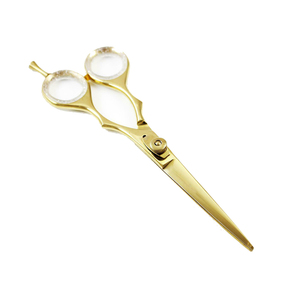 กรรไกรตัดผมสแตนเลสแบบด้ามจับสบายใช้ง่ายสำหรับช่างทำผมร้านเสริมสวย - Product Image 1