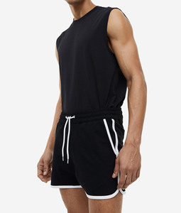 Wholesale Casual Comfort Street Quick Drying High Waist Drawstring Closure <b>Animal</b> Print Color Block Sports Shorts Cotton Fleece - Product Image 4