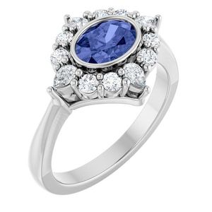 Anillo de Compromiso Estilo Halo Stuller 72453LG107P SS - Product Image 1