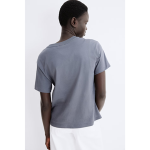 Camiseta de mujer de uso diario respetuoso con el medio ambiente de alta calidad, Camiseta de algodón 100%, proveedor mayorista OEM/ODM hecho a medida de Bangladesh - Product Image 3