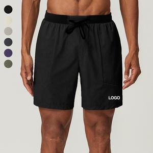 สายรัดเอวยางยืดแบบผูกเชือกสำหรับผู้ชายกางเกงขาสั้นสำหรับออกกำลังกายกางเกงปีนเขาแห้งเร็วกางเกงขาสั้นน้ำหนักเบาสำหรับผู้ชายจัดส่งแบบ DP - Product Image 4