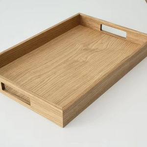 ถาดเสิร์ฟไม้คุณภาพพรีเมียม 100% พร้อมหูจับ รูปทรงกลมและสี่เหลี่ยม งานฝีมือไม้จากอินเดีย มีจำหน่าย - Product Image 1