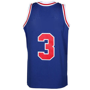 Maillot de basketball unisexe en polyester respirant à séchage rapide, imprimé uni, grande taille, qualité supérieure, en gros - Product Image 3