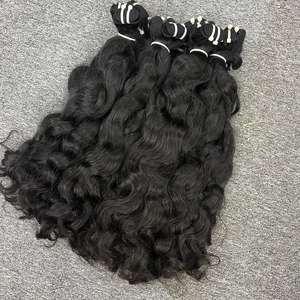 เส้นผมธรรมชาติเป็นลอนผมมนุษย์100% ผมดิบจากเวียดนาม - Product Image 4