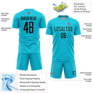 ชุดฟุตบอลให้ความแข็งแรงอย่างรวดเร็วและมีสไตล์ระบายอากาศได้โครงสร้างแห้งเร็วรองรับตะเข็บทนทานและพื้นผิวของแท้ - Product Image 2