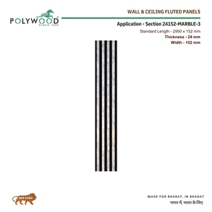 แผ่นพีวีซีกันไฟแบบทันสมัยแผ่นปูผนังพื้นผิวหินทนรังสียูวีป้องกันรอยขีดข่วนสำหรับรับล็อบบี้โกดัง - Product Image 2