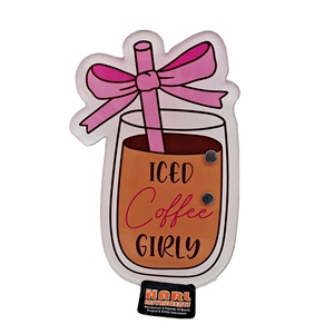 แผ่นแม่เหล็กติดขนตาปลอมลายกาแฟเย็นน่ารัก สำหรับช่างต่อขนตา อุปกรณ์ต่อขนตาแบบกำหนดเองได้ - Product Image 5