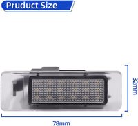 2 éclairages de plaque d'immatriculation à LED pour Renault Megane 4 Scenic IV Twingo Kangoo Koleos MK2 Clio IV V Logan Sandero Dacia Duster