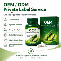 Capsules d'extrait de melon amer OEM ODM, marque privée, complément alimentaire, formule personnalisée, à base de plantes, bien-être quotidien, fabricant