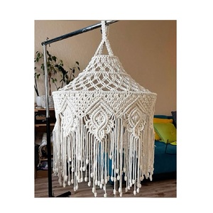 El dosel de macramé hecho a mano aporta una elegancia Bohemia etérea a cualquier espacio, interiores vintage o modernos, dosel de macramé caliente - Product Image 3