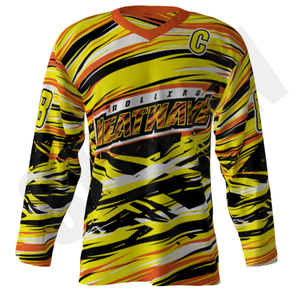 Pantalons de hockey sur roulettes professionnels sur mesure de qualité supérieure Sibrin, respirants en maille de polyester, vêtements de hockey sur glace - Product Image 2