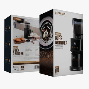 Lepresso เครื่องบดทรงกรวยไฟฟ้าอัตโนมัติ, ที่อยู่อาศัยพลาสติกสำหรับใช้ในครัวเรือนและโรงแรม - Product Image 3