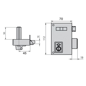 Cvl 56a/70/he Serratura Destra - Product Image 2