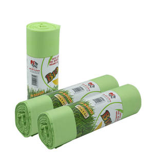 300 Sacs à déchets organiques biodégradables et compostables 70x110 cm Paquet de 30 rouleaux-Solution pour ordures ménagères - Product Image 1