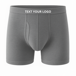 Oem Wholesale <b>Men'S</b> Cotton Boxers Beautiful Stitch <b>Men'S</b> Clothing Set 95%<b>Bamboo</b> 5% Spandex Customized Logo <b>Men</b> <b>Underwear</b> Cotton - Product Image 4