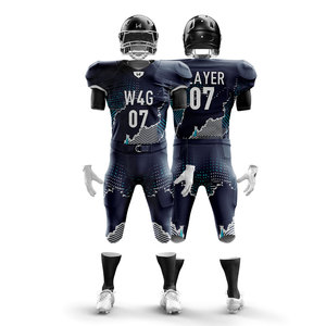 100% <b>Polyester</b> Fabric Breathable American Football Jersey <b>Shorts</b> Set Quick Dry Customizable Front/Back Plus Size Low MOQ Uniform - Product Image 3