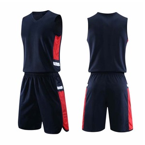 Maillots de basket-ball unisexes pour adultes, uniformes, kit sportif, shorts, vêtements personnalisés, 100% polyester, séchage rapide, personnalisable - Product Image 1
