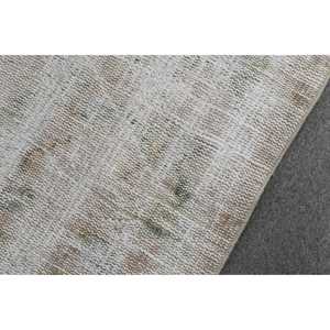 Alfombra Vintage de 2.8x8.9 pies, Alfombra Turca, Alfombra con Parches Blancos y Verdes - Product Image 5