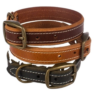 Custom Designer Leather Pet <b>Collar</b> <b>Small</b> <b>Dog</b> <b>Collar</b> Export Quality <b>Dog</b> Walking Accessory - Product Image 1