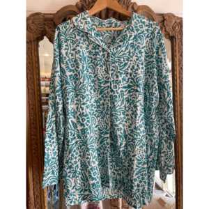 Conjunto de Pijama Tropical Dreaming ODM, 100% Algodón Tejido, Suave y Cómodo para Dormir en Verano, con Botones y Cintura Elástica para Familias - Product Image 1