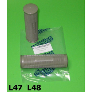 Empuñaduras de manillar grises Lambretta D+LD 2.ª versión, accesorios para motocicleta - Product Image 1