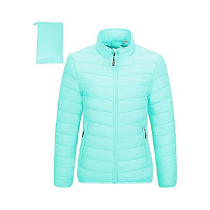 <b>Women</b> Packable Full-Zip Short Puffer <b>Jacket</b> Insulated Quilted Warm <b>Lightweight</b> Outerwear for Fall and Winter - Product Image 1