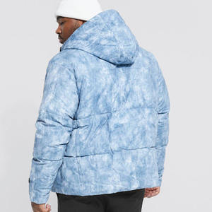 Chaqueta acolchada de invierno de tendencia para hombre, abrigo superior grueso cálido de alta calidad con cuello levantado y capucha - Product Image 3