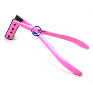 คีมต่อผมปากแบนยาวจมูกสีเงินพร้อมที่จับสีน้ำเงิน - Product Image 6